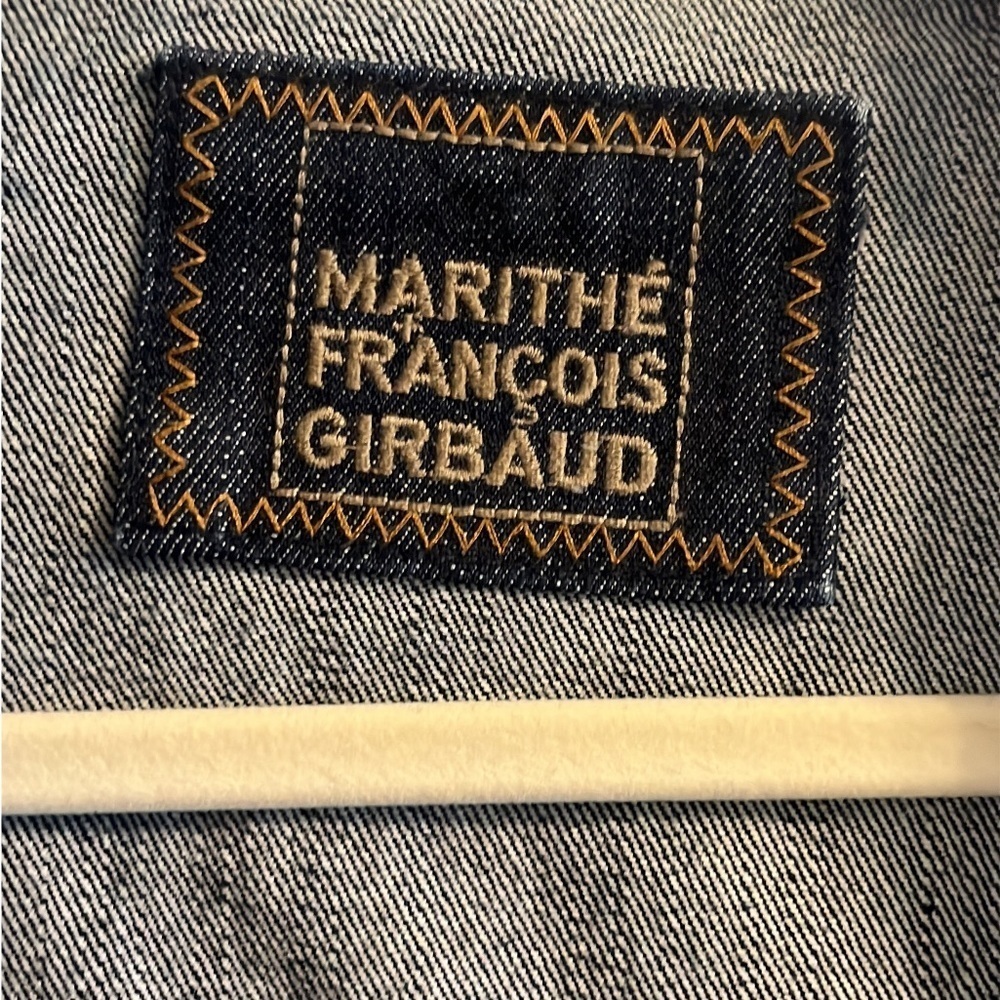 Men’s Marithe Francois Girbaud Men's Dark Denim Jacket Size Xl - Picture 3 of 5